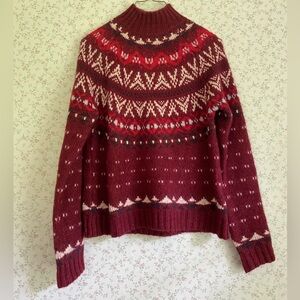 American Eagle Women's Fair Isle Patterned Sweater XS